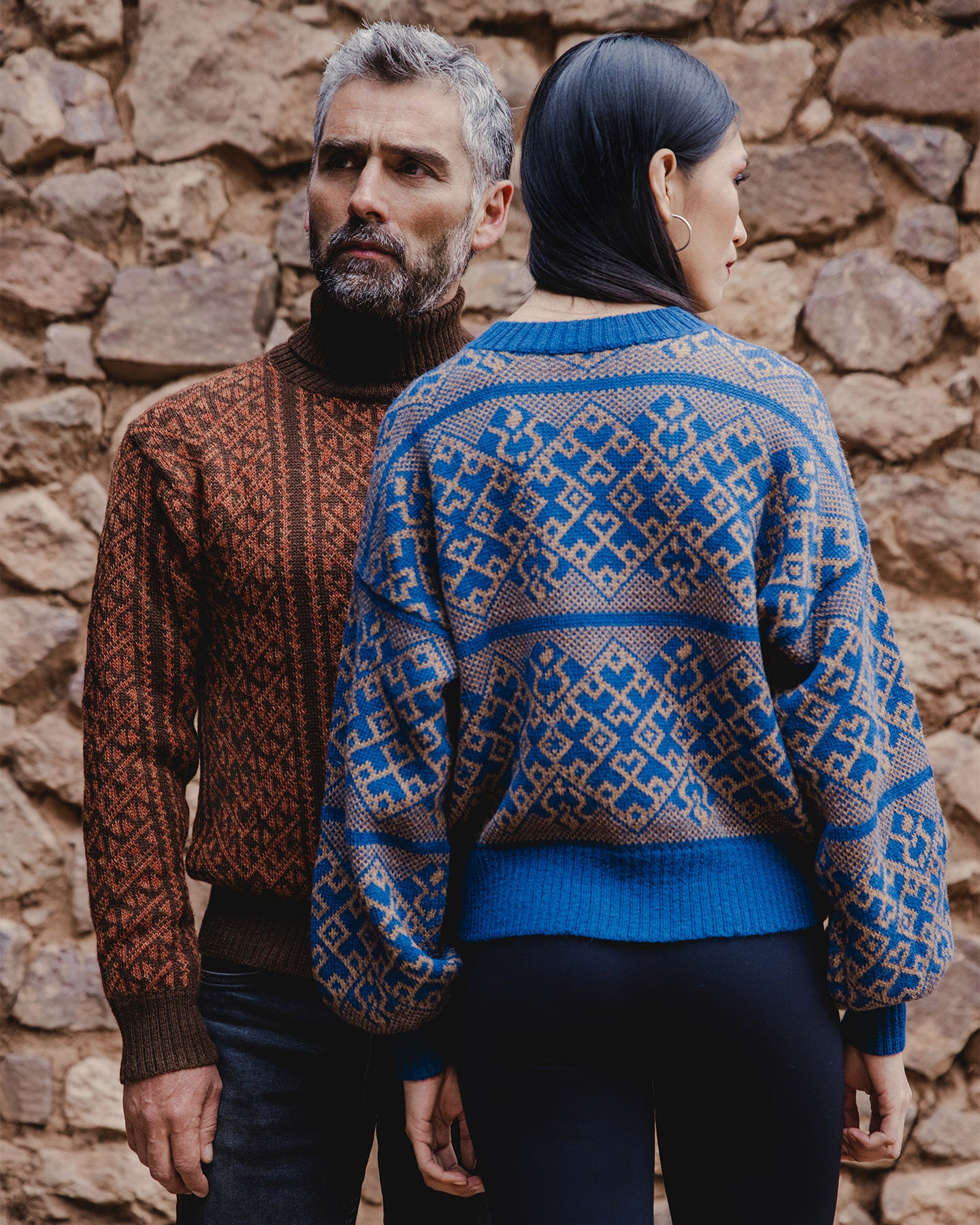 Chompa de hombre - Sweater Rosa Tika