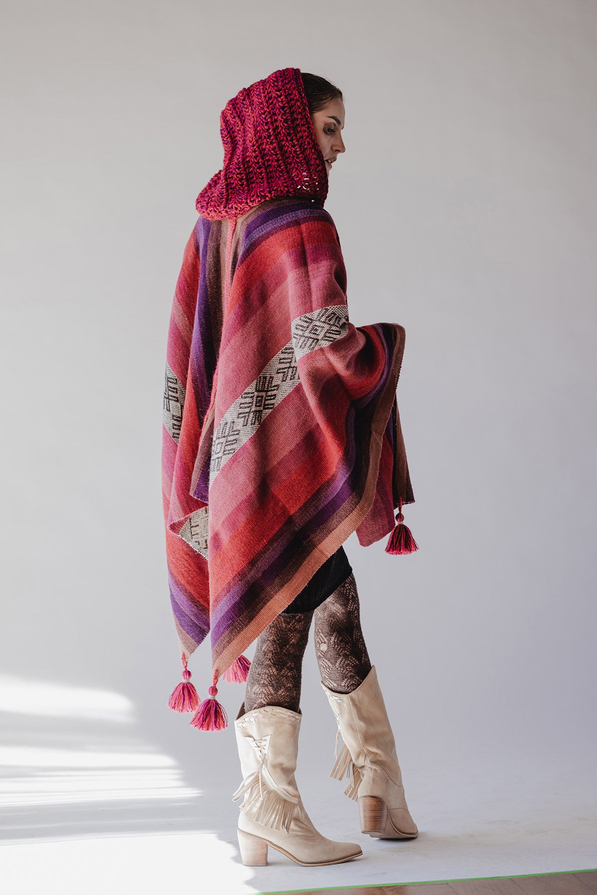 Capa de alpaca 018 - con capucha