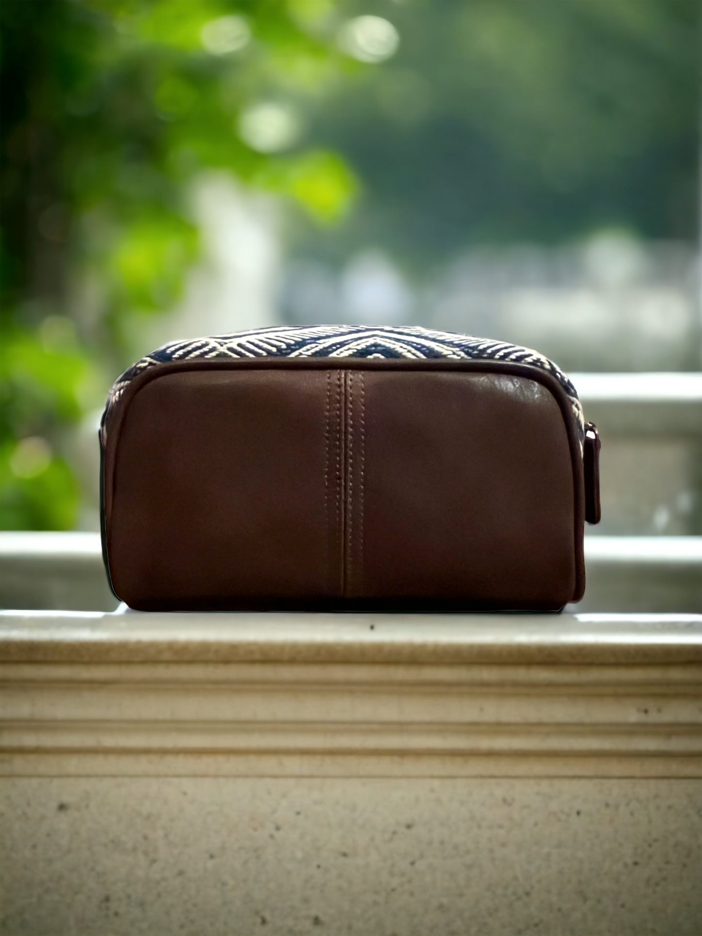 Estuche de cuero - 22 x 12 x 10 cm