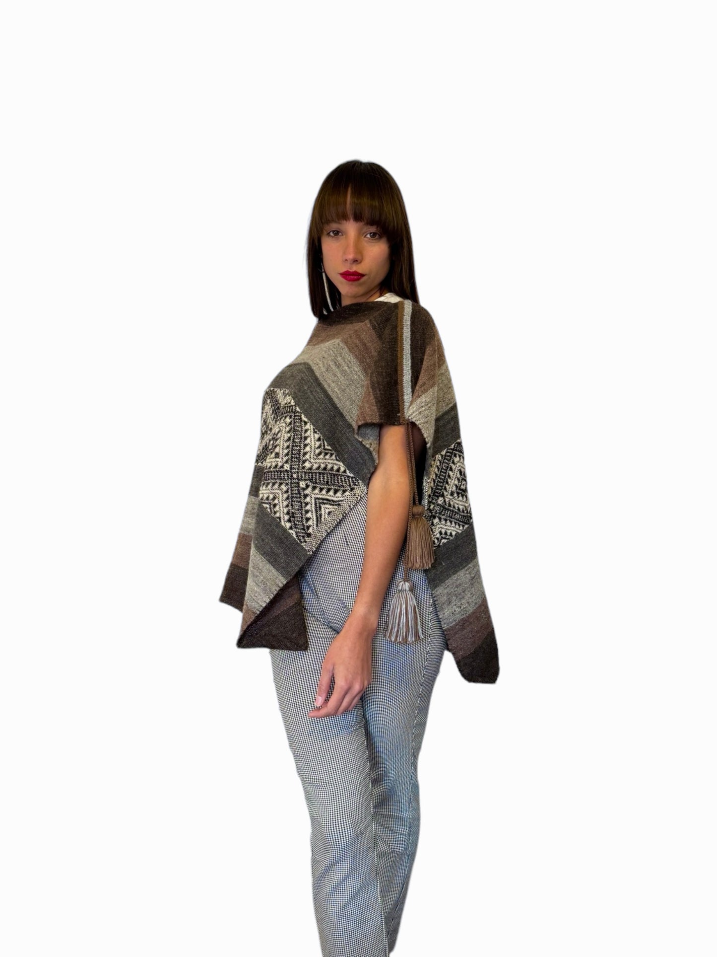 Poncho de alpaca 012