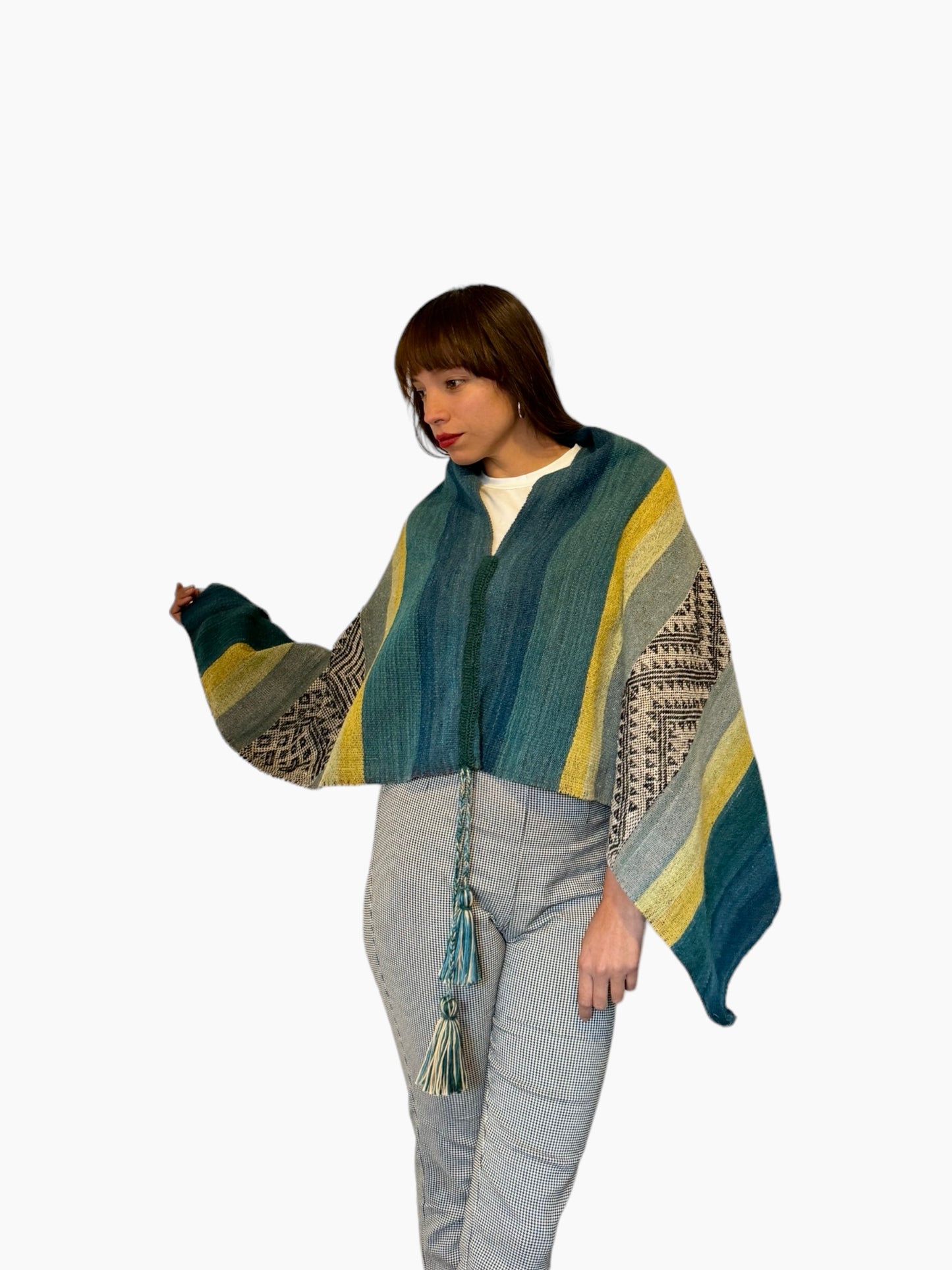 Poncho de alpaca 013