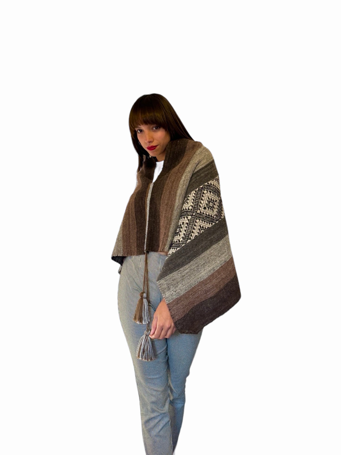 Poncho de alpaca 012