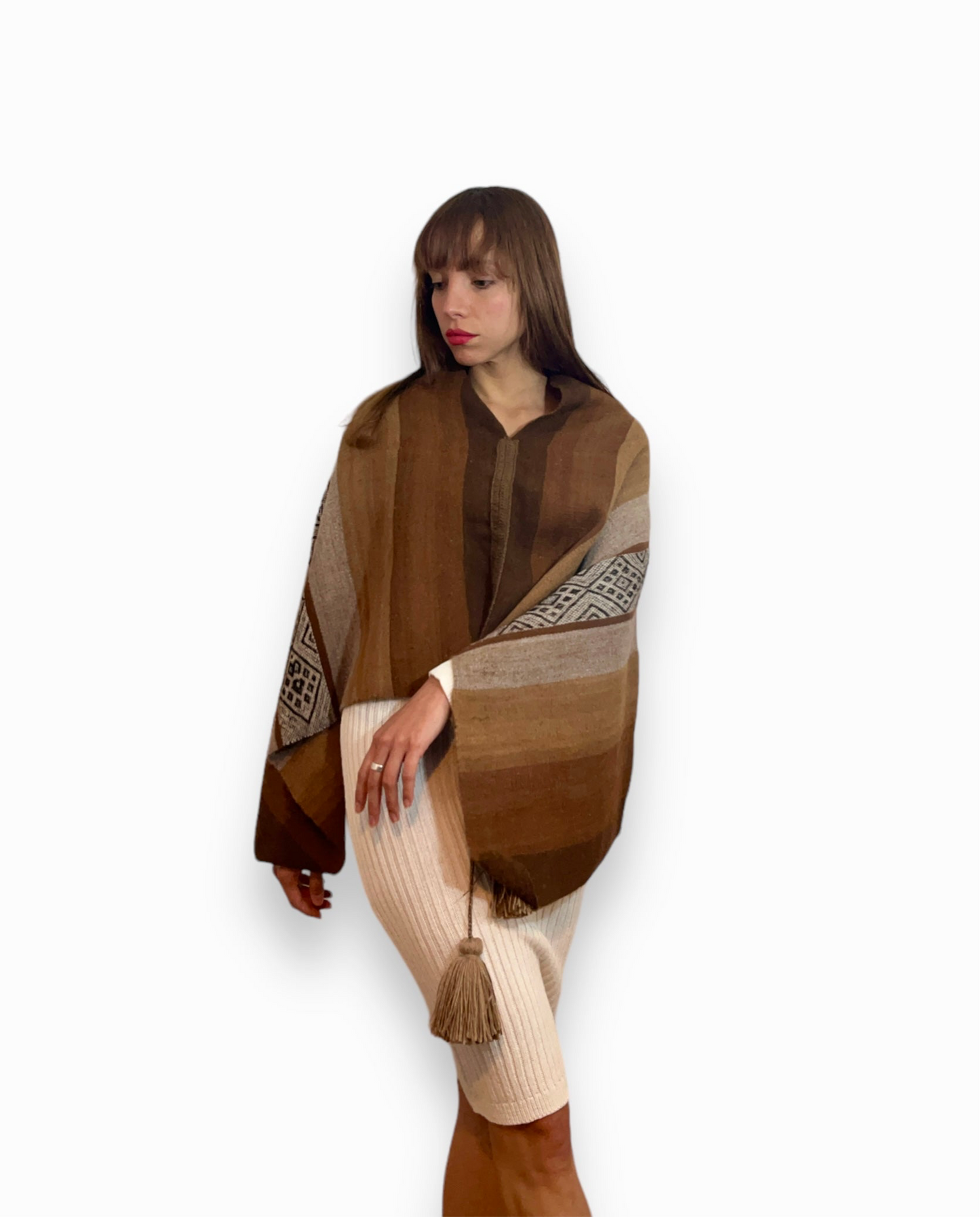 Poncho de alpaca 002