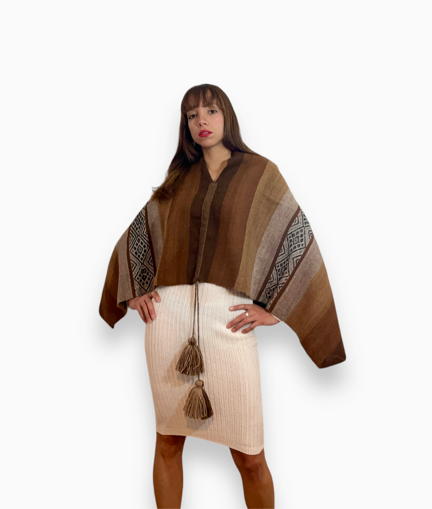 Poncho de alpaca 002