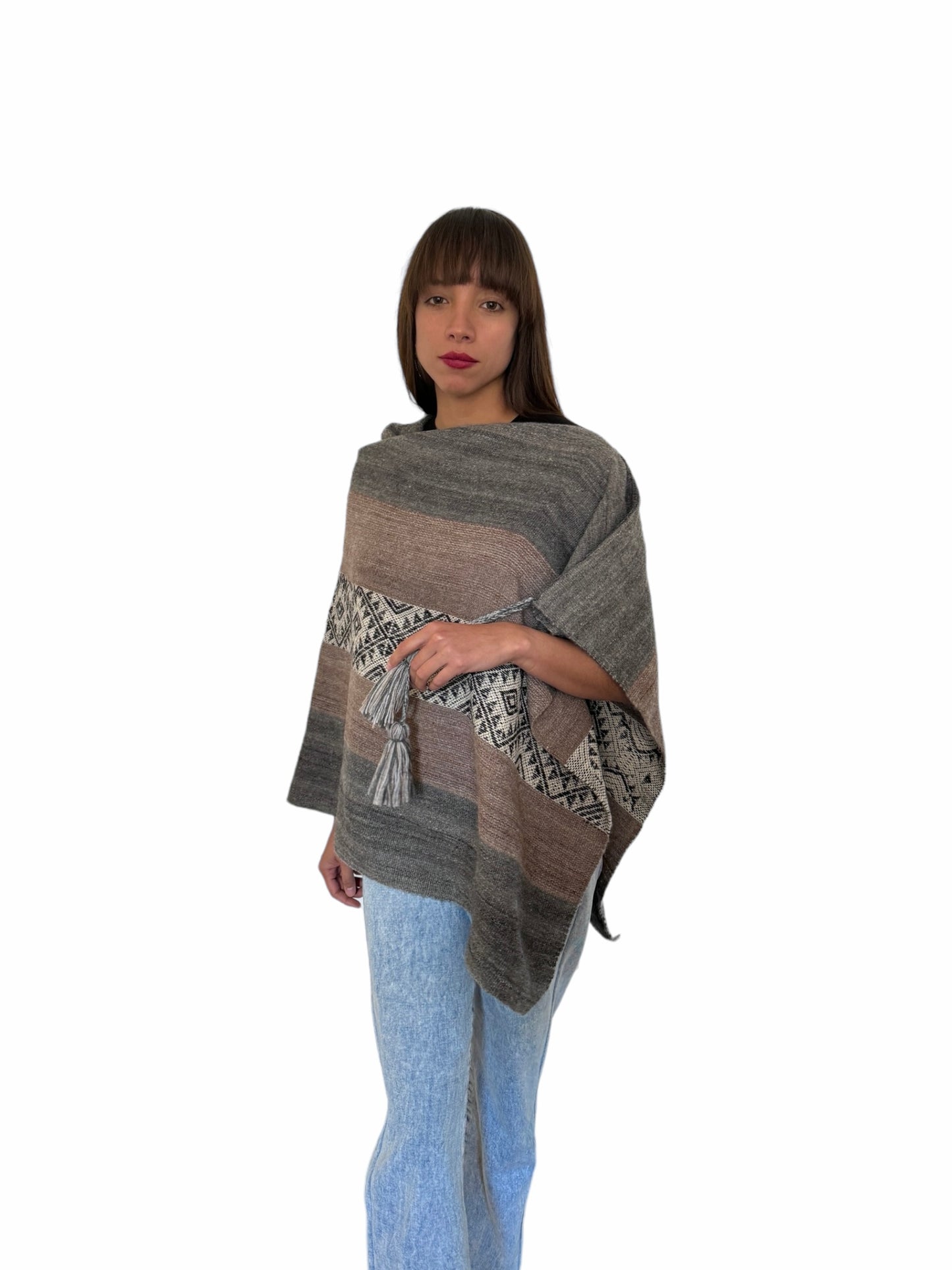 Poncho de alpaca 015