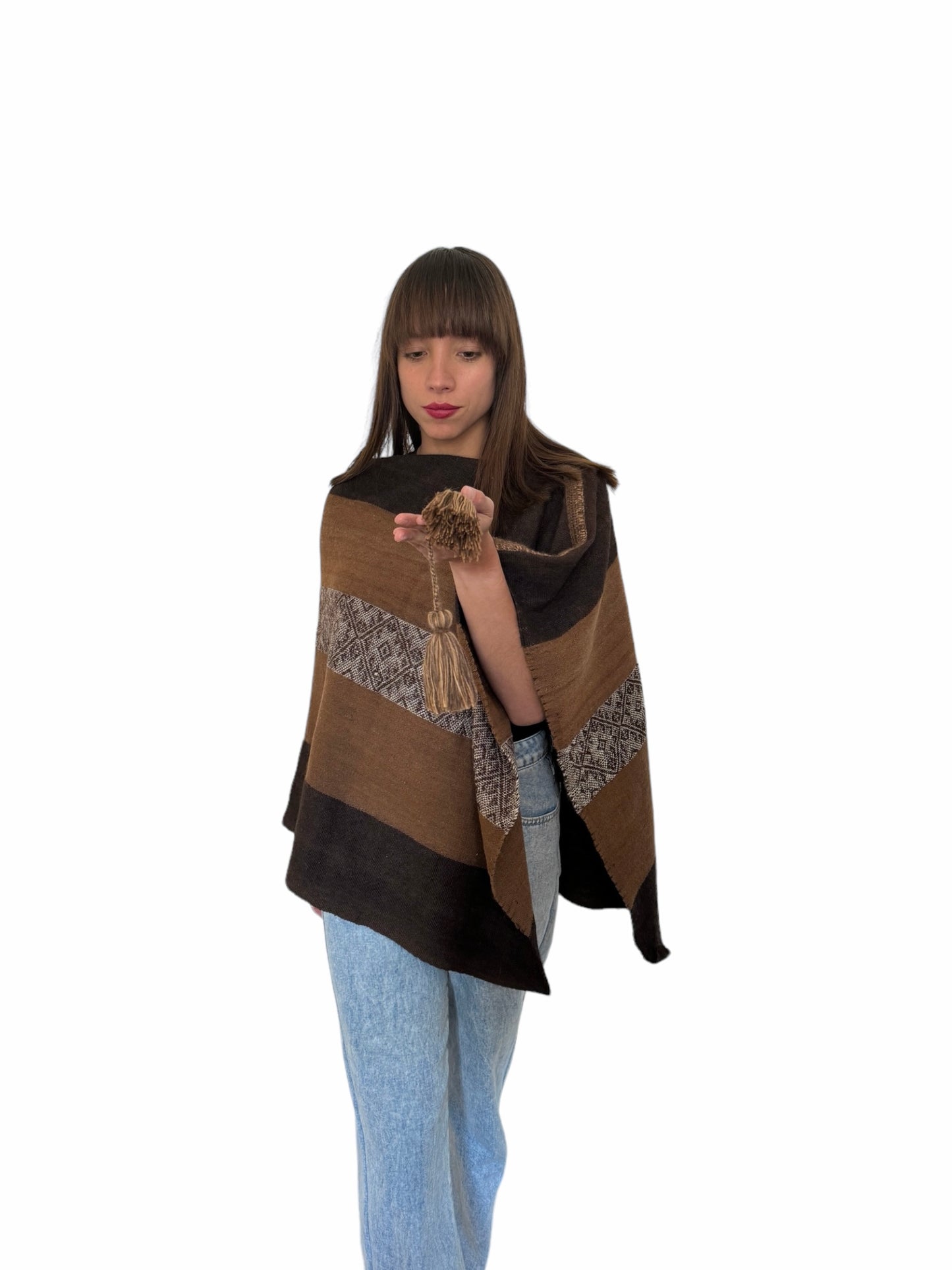 Poncho de alpaca 019