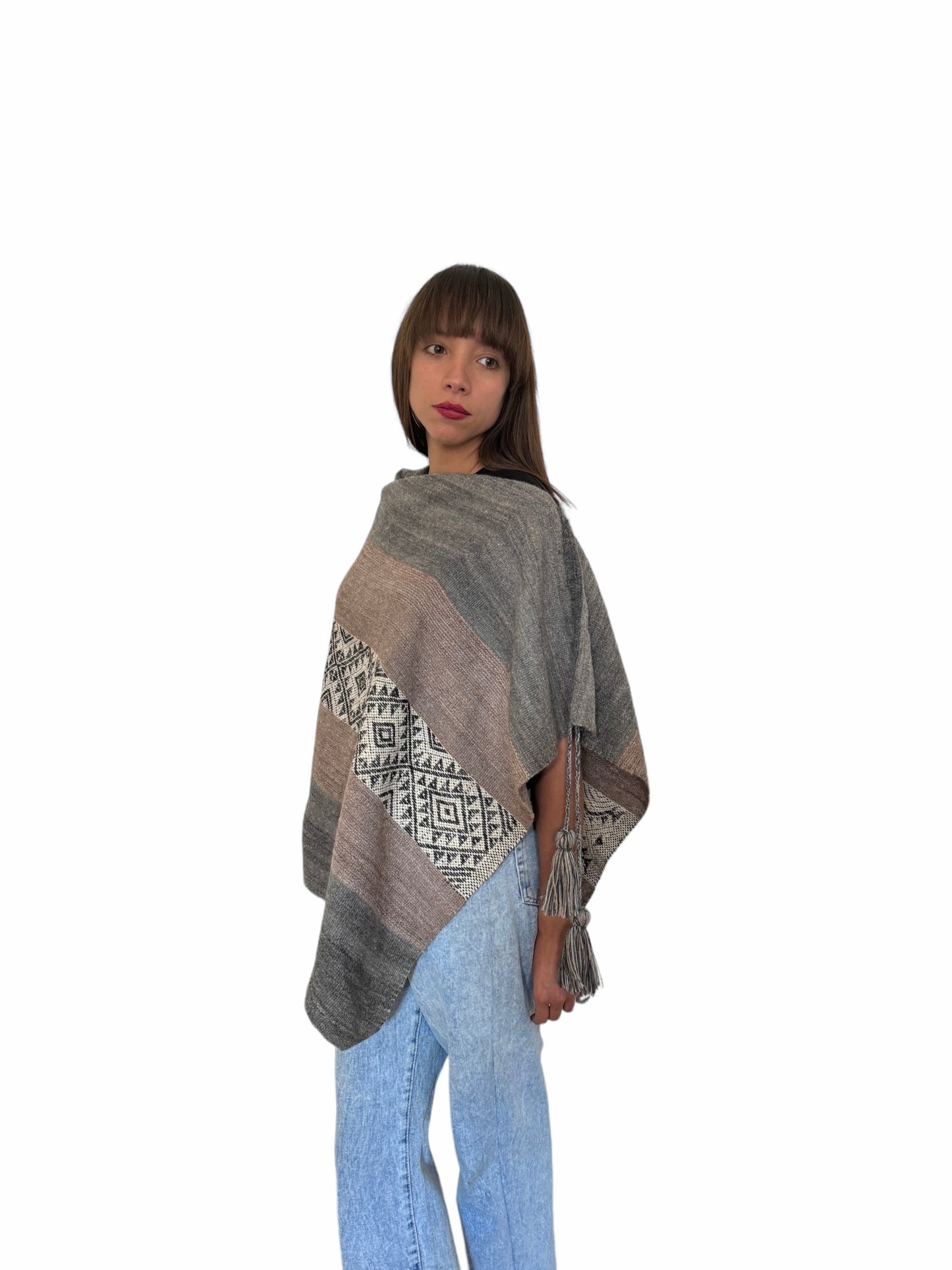 Poncho de alpaca 015