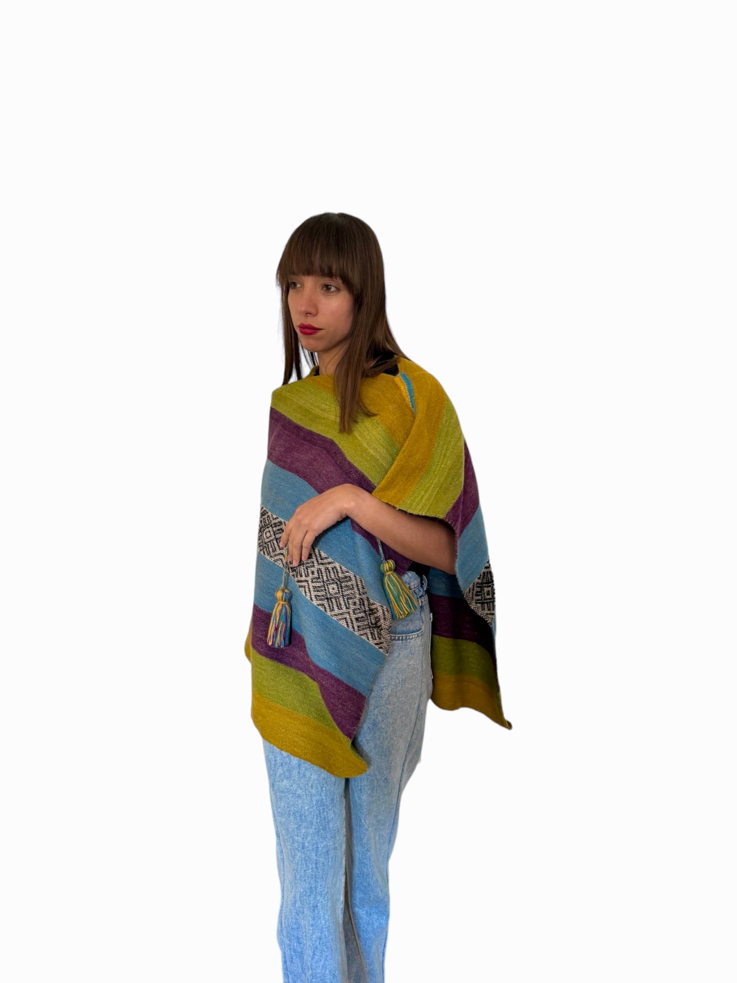 Poncho de alpaca 011