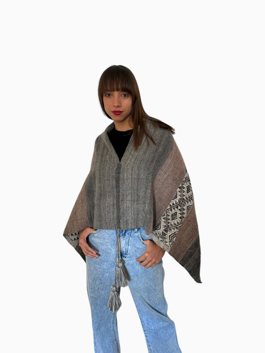 Poncho de alpaca 015