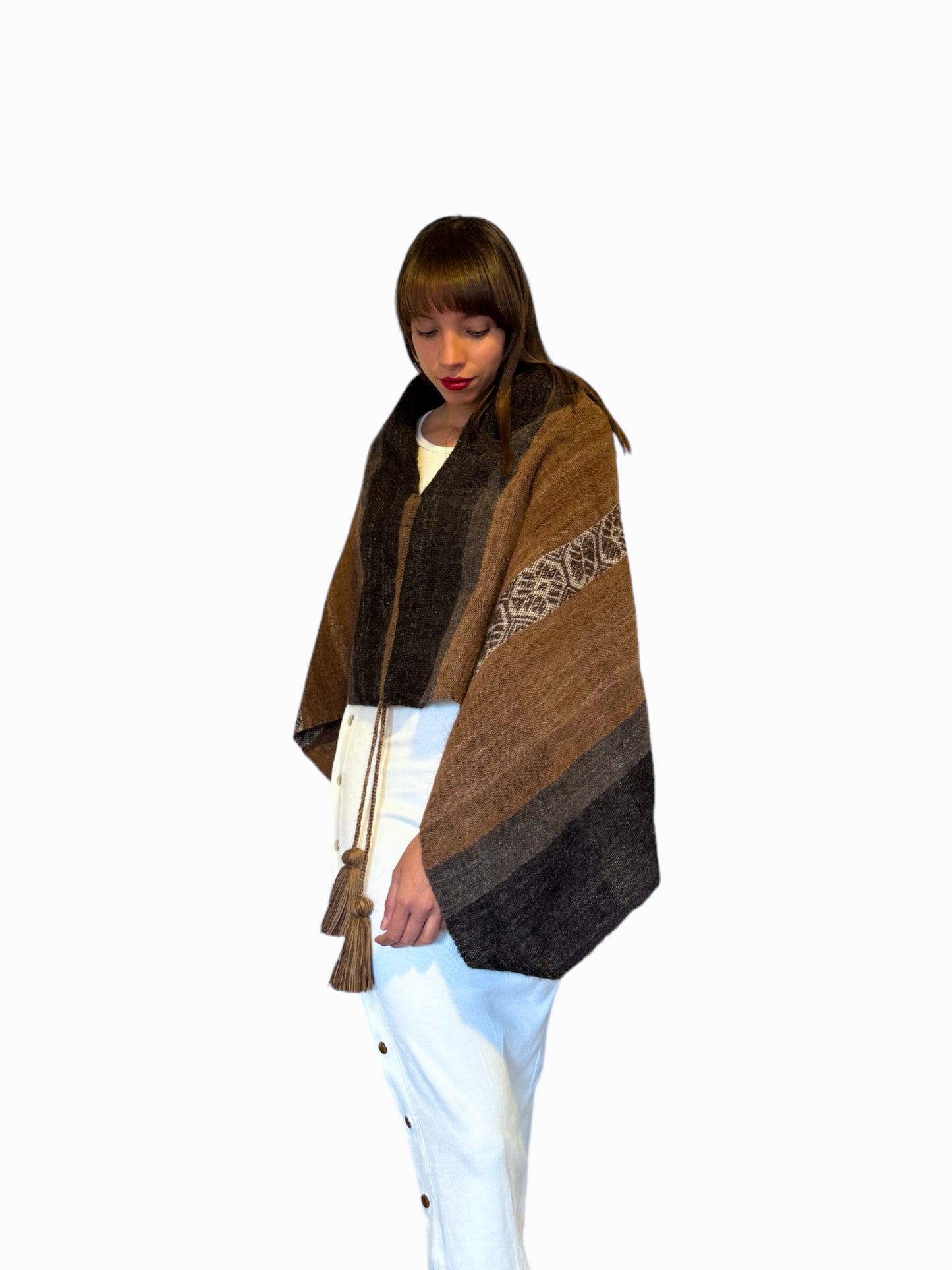 Poncho de alpaca 017