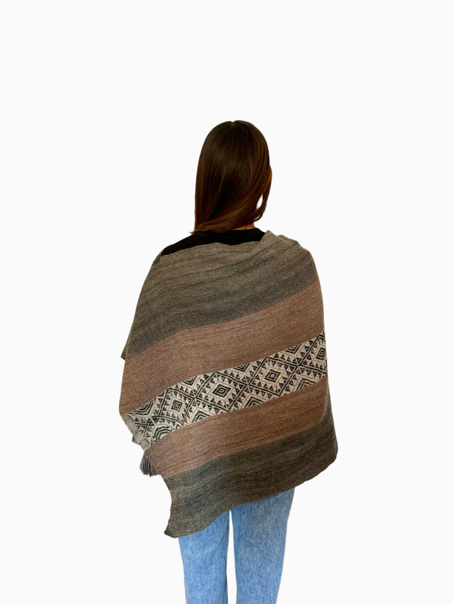 Poncho de alpaca 015