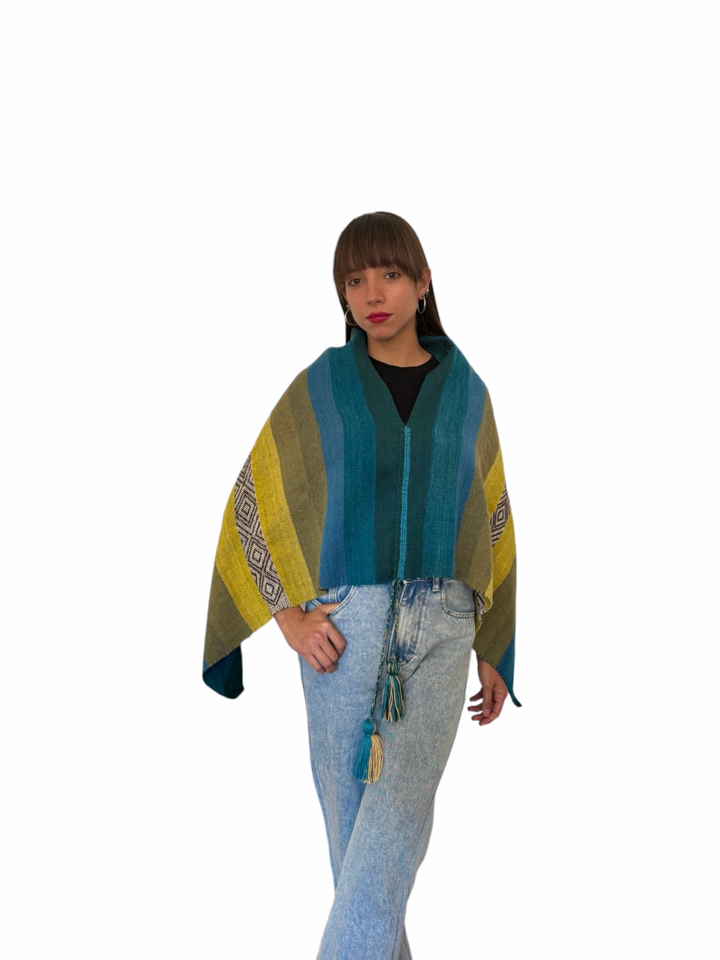 Poncho de alpaca 016