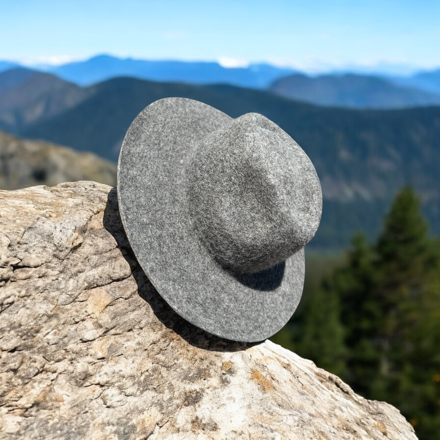 Sombrero Fedora Gris