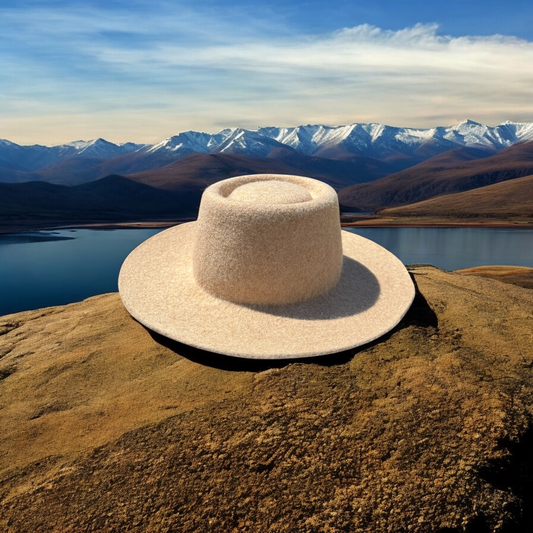 Sombrero Redondo Beige Claro